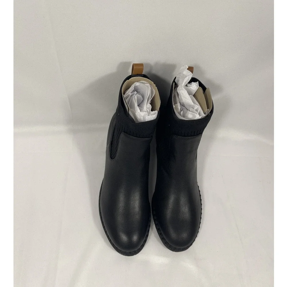 Gentle Souls Emmie Chelsea Boots Women's SZ 8.5 Black Leather Ankle Booties New - Picture 5 of 8